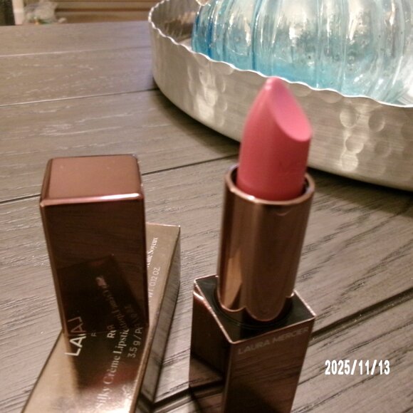 NEW Laura Mercier Rouge Essentiel Silky Crème Lipstick 150 A LA ROSE Pink 0.12oz - Picture 5 of 5